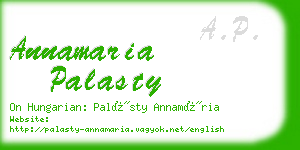 annamaria palasty business card